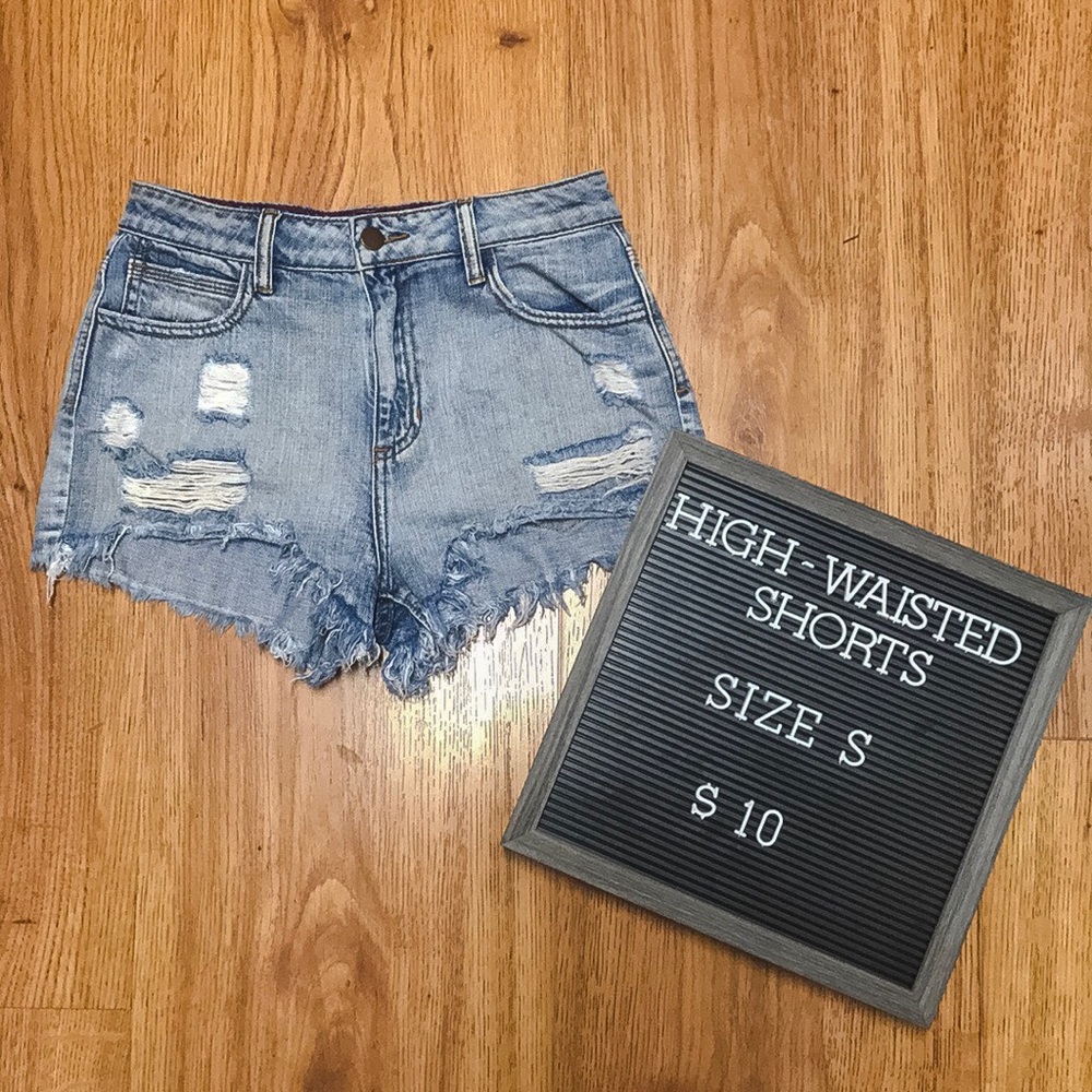 High-Waisted Jean Shorts